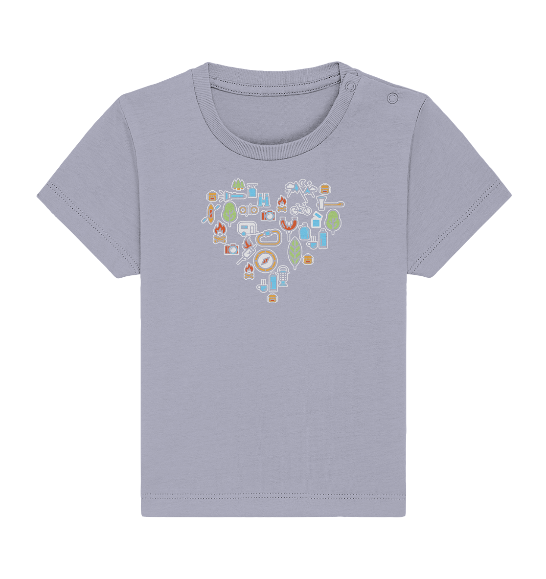 Camping Herz - Baby Organic Shirt