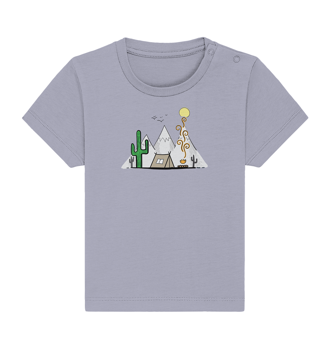 Camping in den Bergen - Baby Organic Shirt