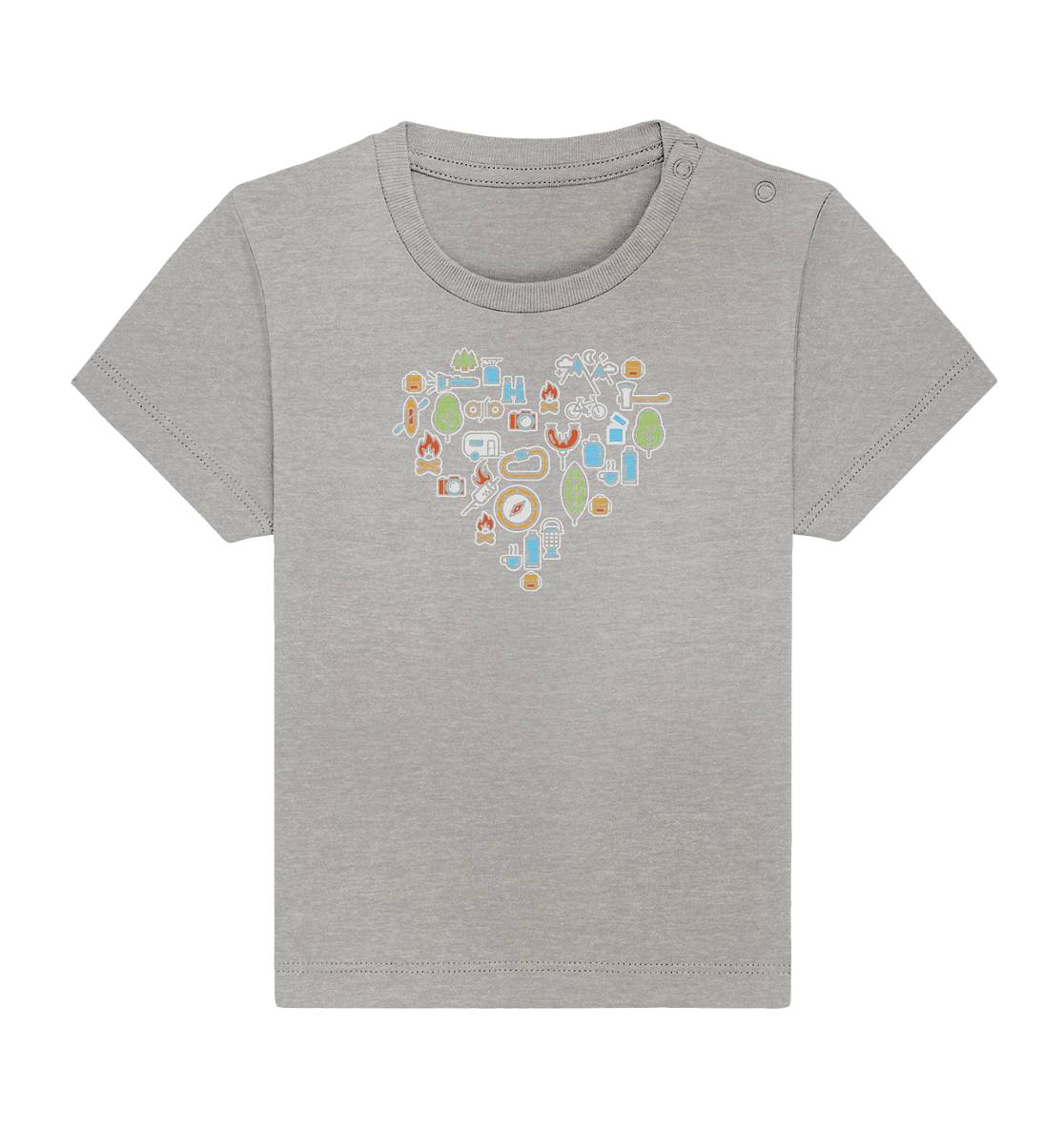 Camping Herz - Baby Organic Shirt
