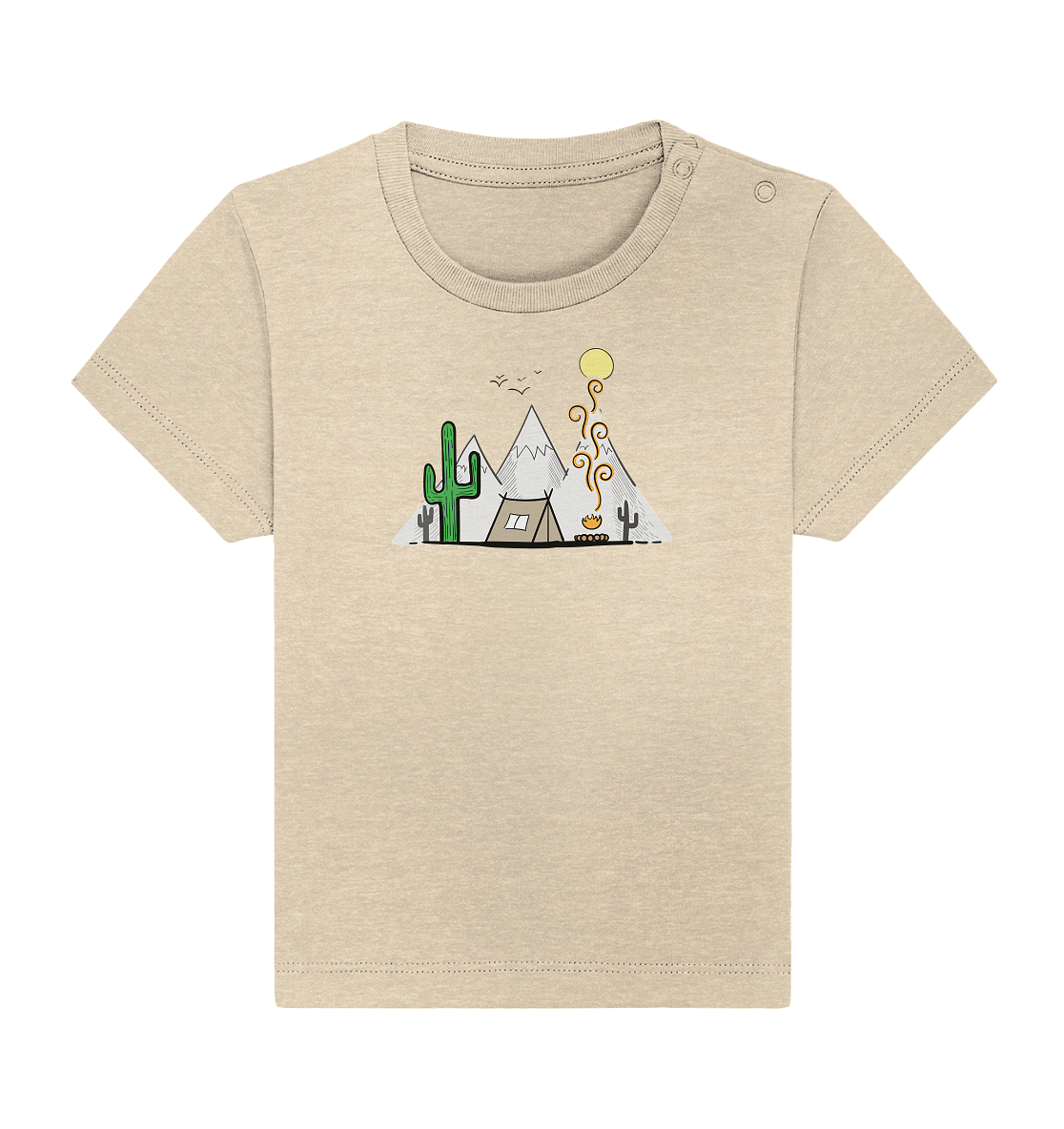 Camping in den Bergen - Baby Organic Shirt