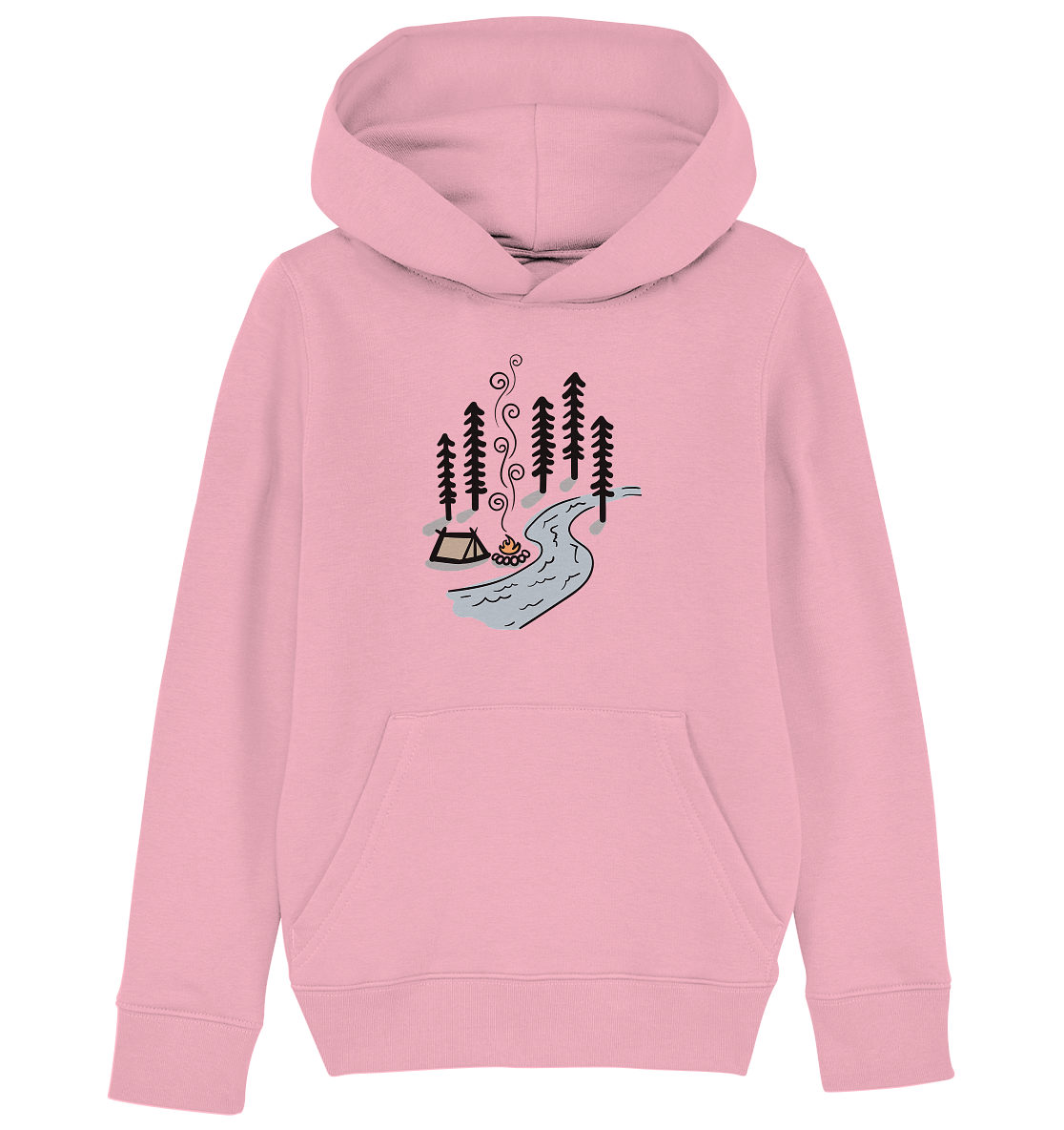 Zelt am Fluss - Kids Organic Hoodie