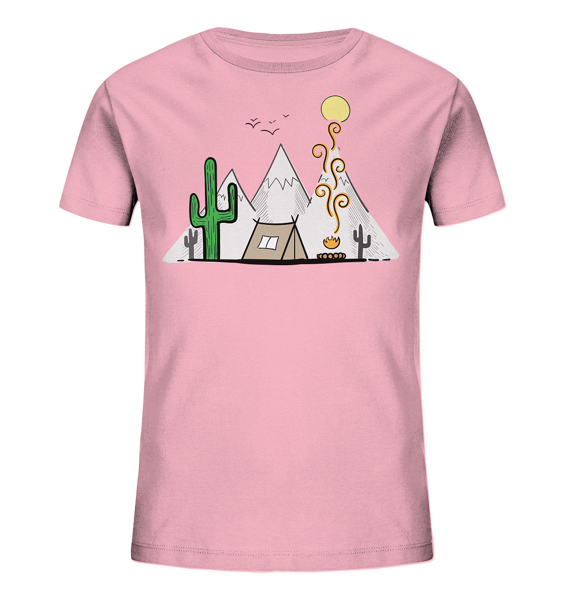 Camping in den Bergen - Kids Organic Shirt