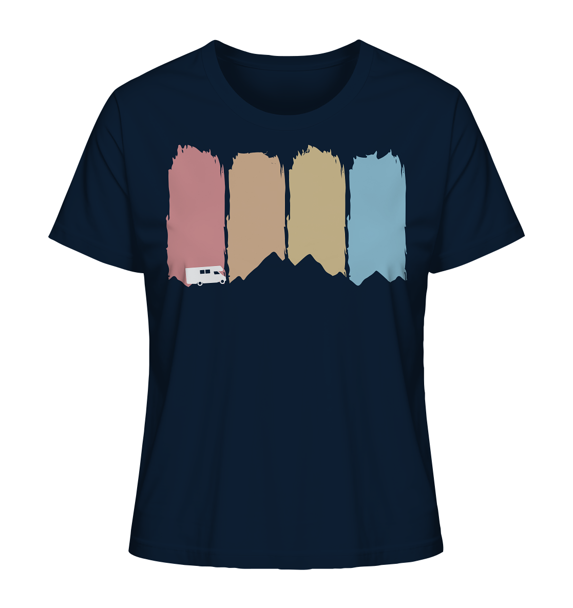 Farbige Berge - Ladies Organic Shirt