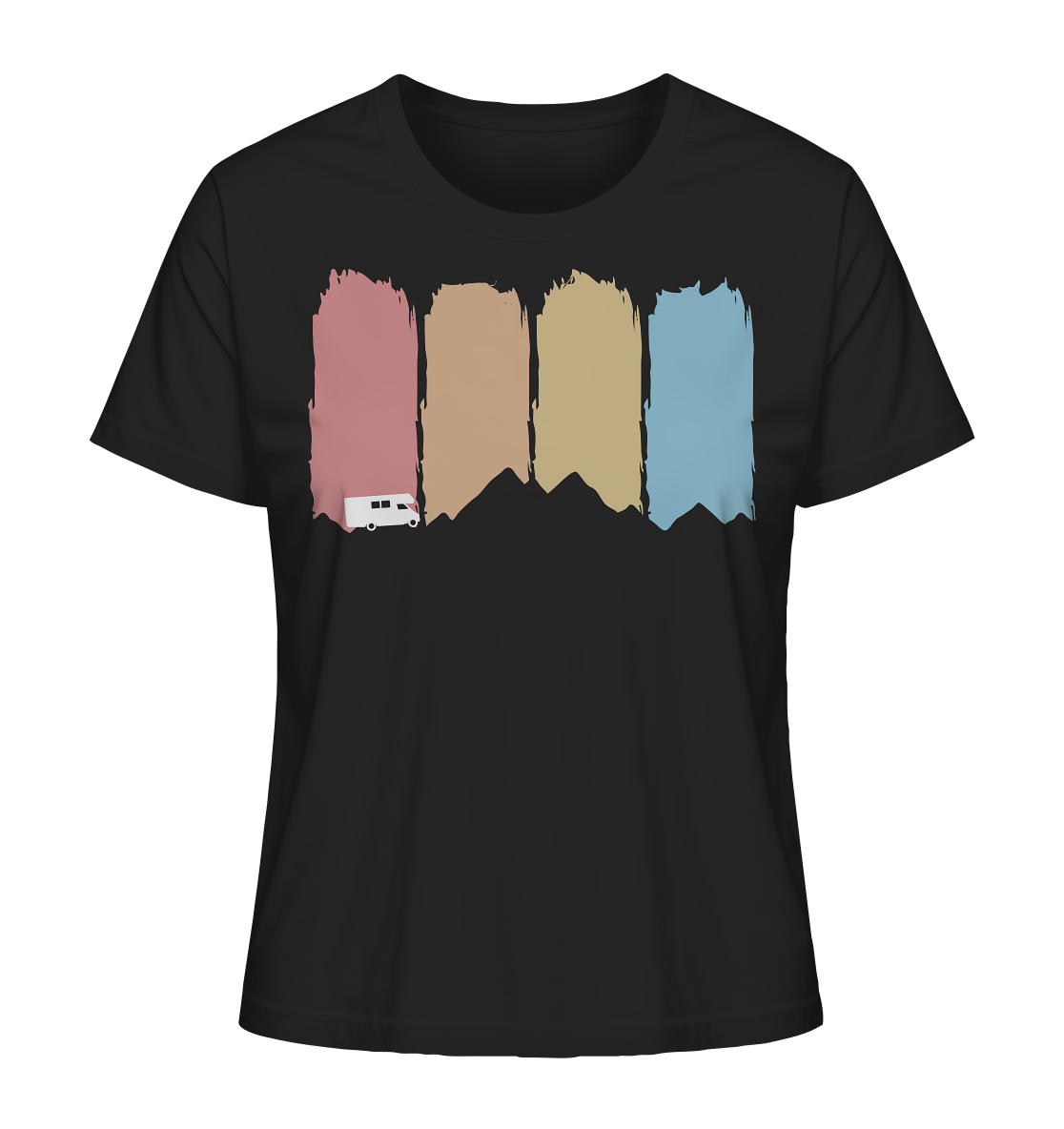 Farbige Berge - Ladies Organic Shirt