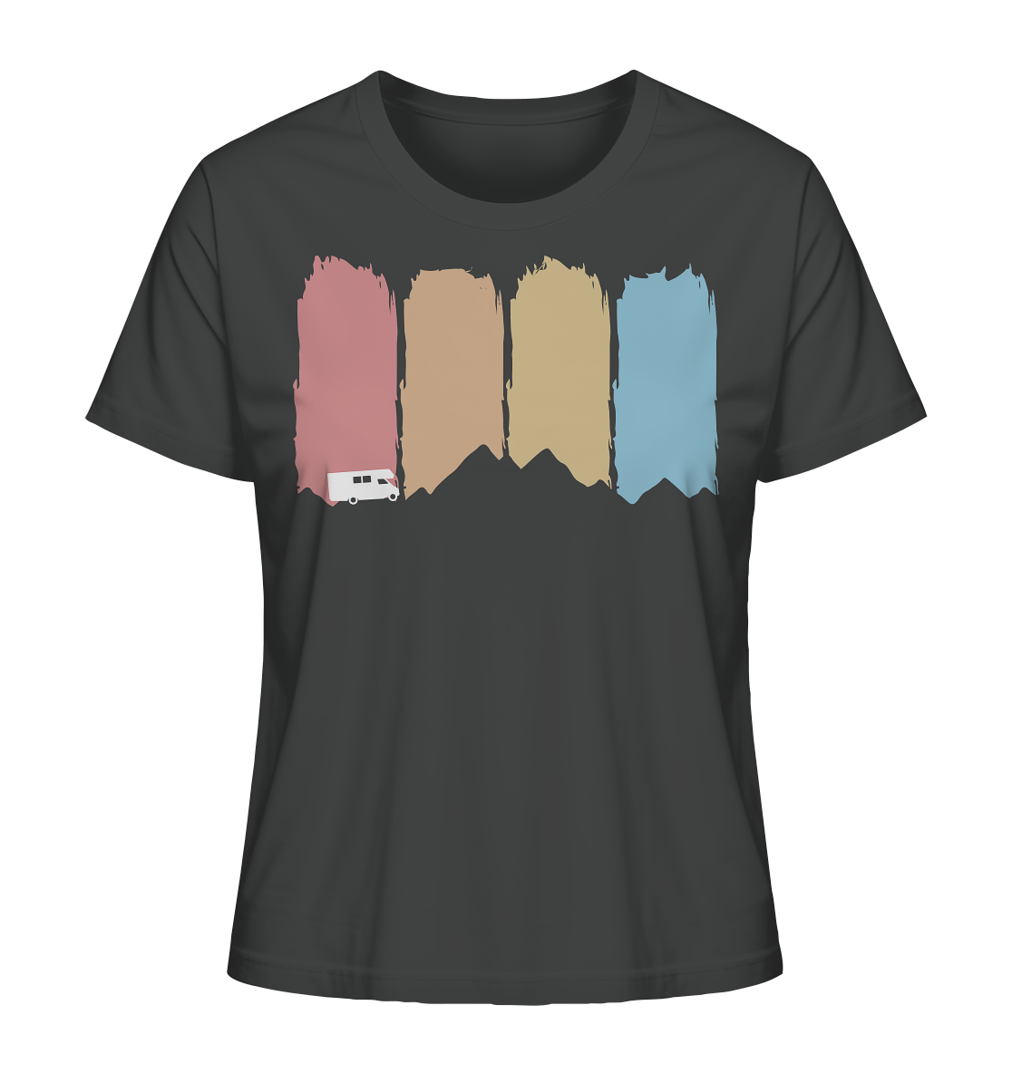 Farbige Berge - Ladies Organic Shirt