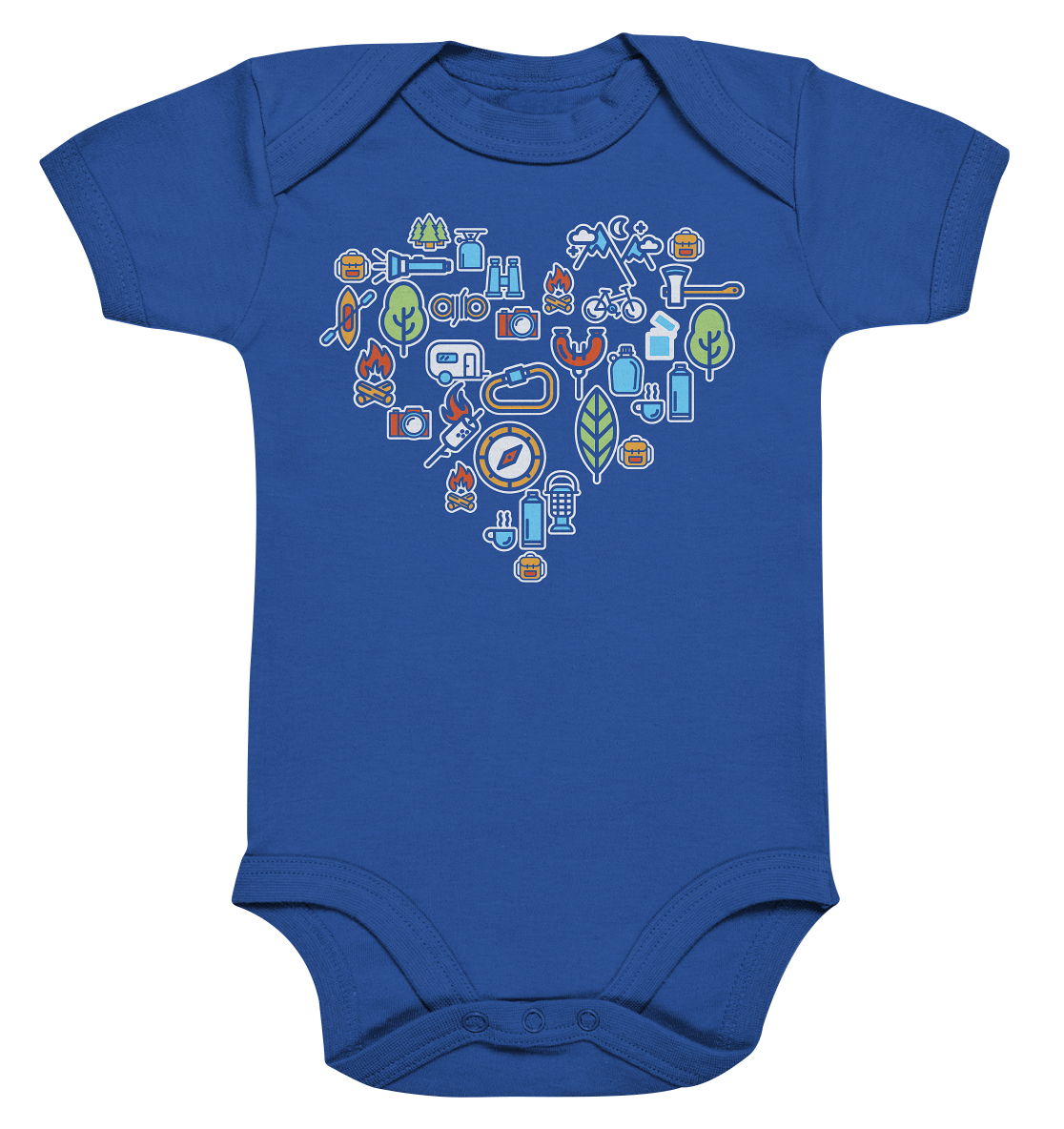 Camping Herz - Organic Baby Bodysuite