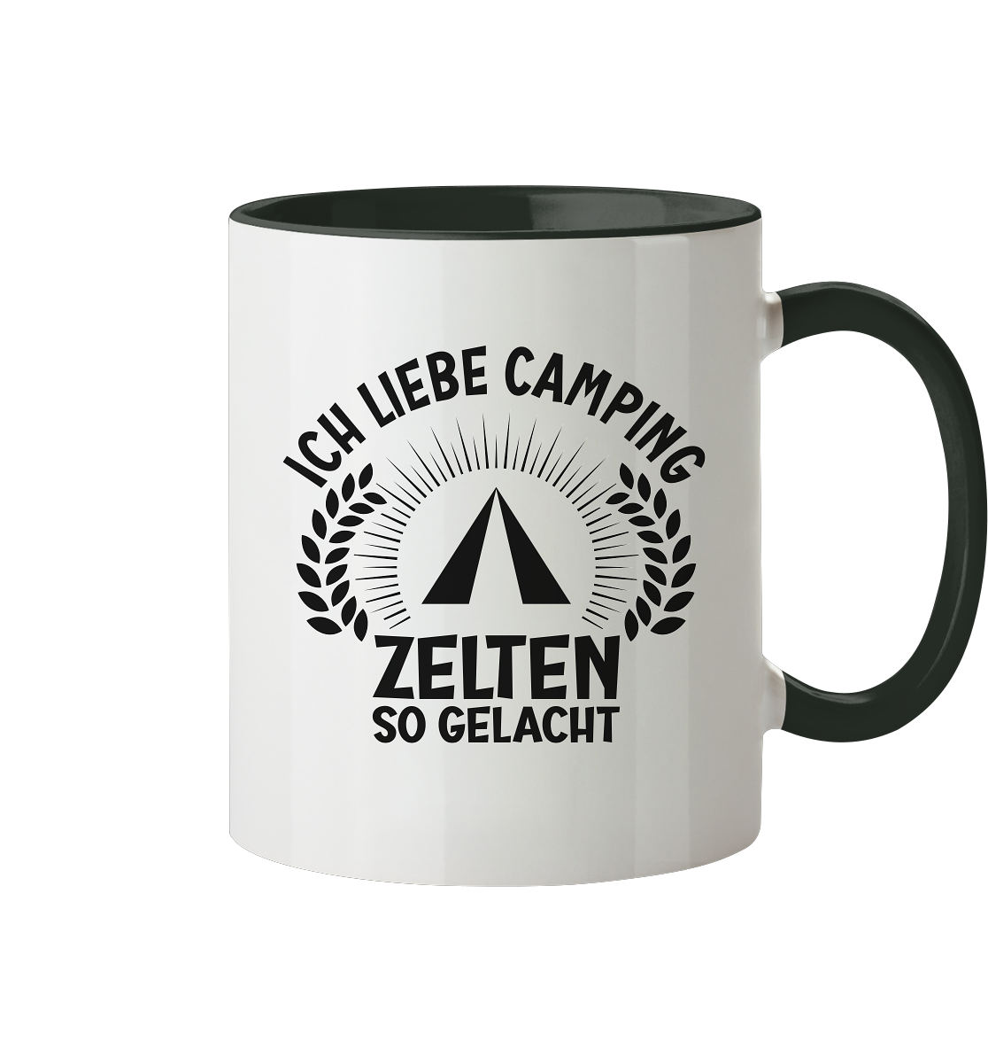 Zelten so gelacht - Tasse zweifarbig