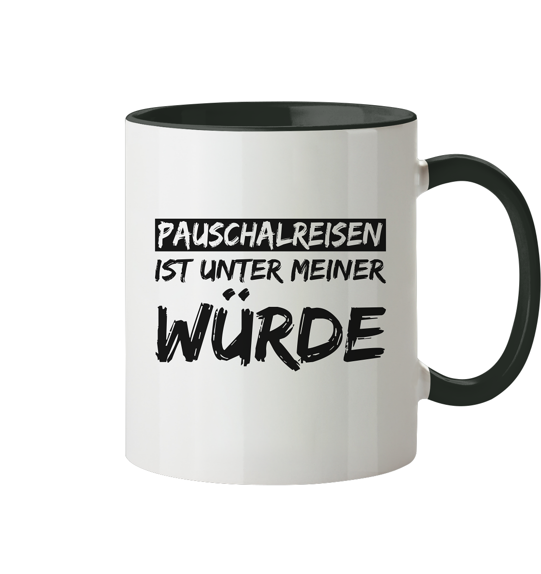 Pauschalreisen - Tasse zweifarbig
