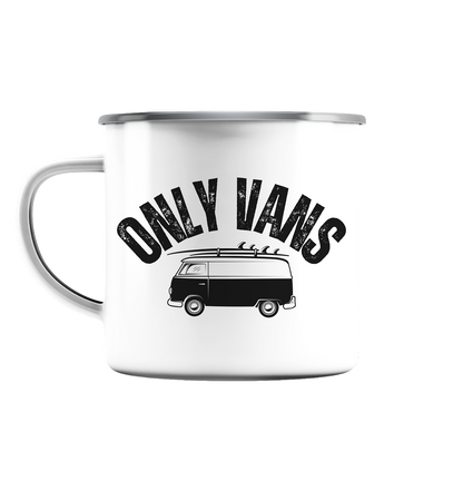 Only Vans - Emaille Tasse (Silber)