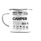 Camper Inhalt - Emaille Tasse (Silber)
