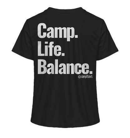 Camp.Life.Balance Backprint - Ladies Organic Shirt