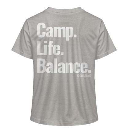 Camp.Life.Balance Backprint - Ladies Organic Shirt