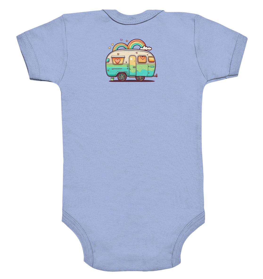 Hippie Wohnwagen - Organic Baby Bodysuite