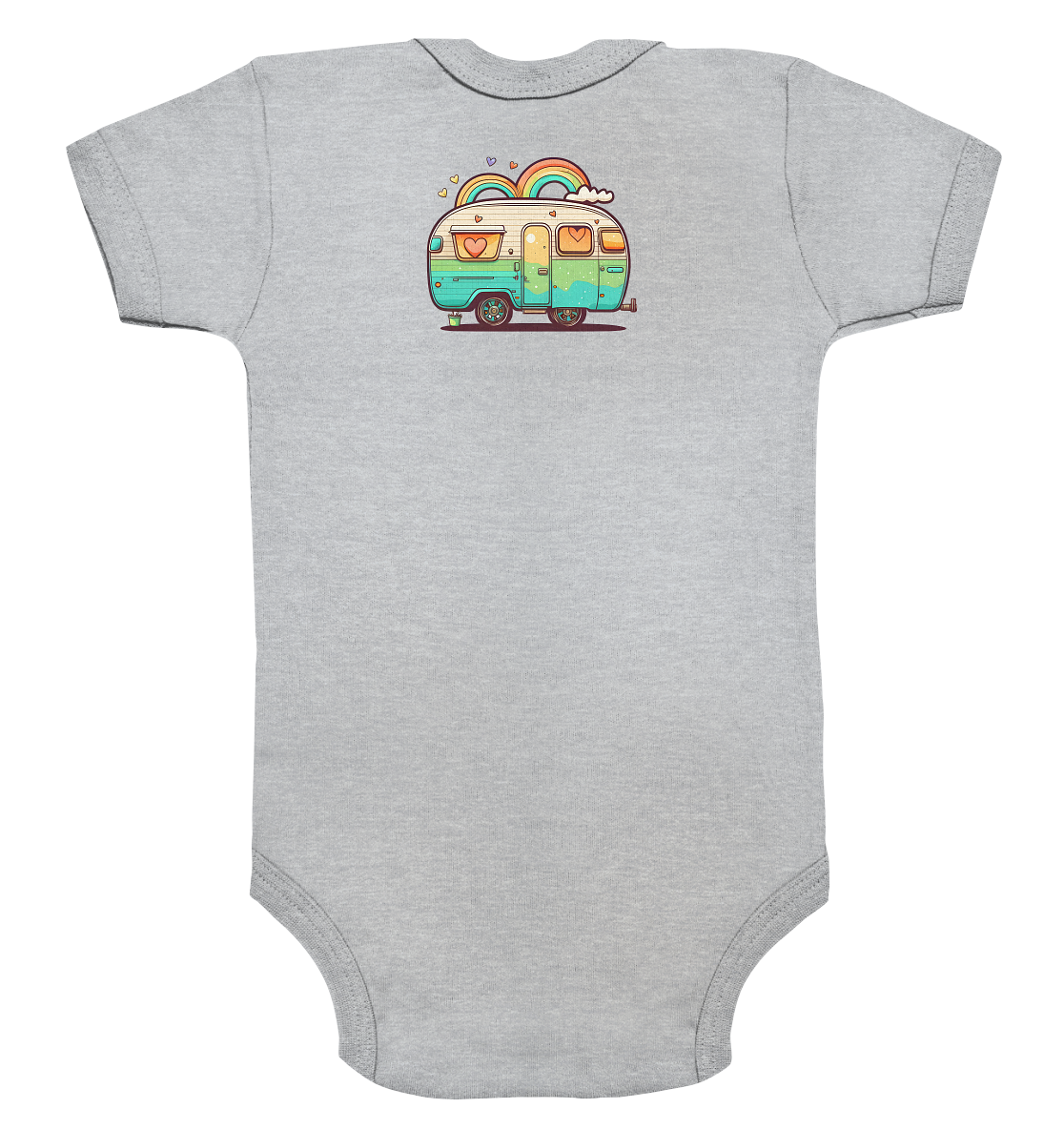 Hippie Wohnwagen - Organic Baby Bodysuite