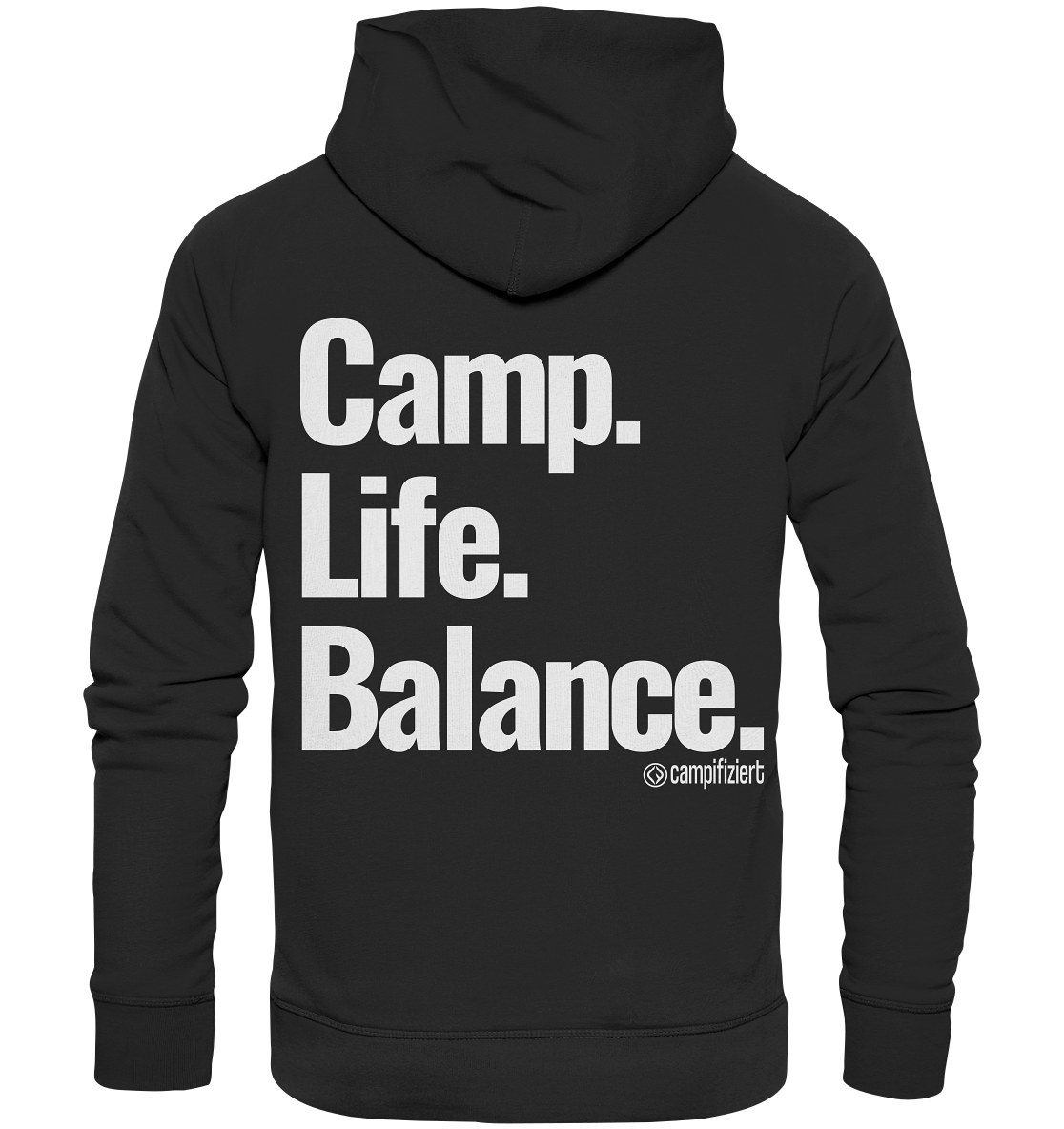 Camp.Life.Balance Backprint - Organic Basic Hoodie