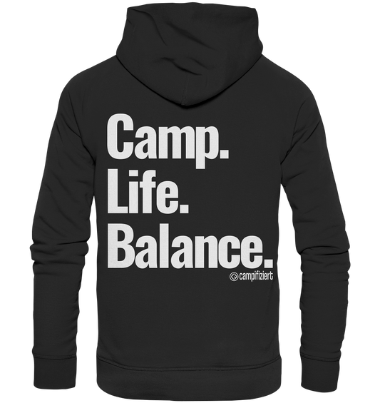 Camp.Life.Balance Backprint - Organic Basic Hoodie