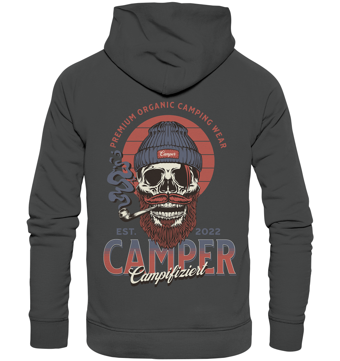 campifiziert beard skull - Organic Basic Hoodie