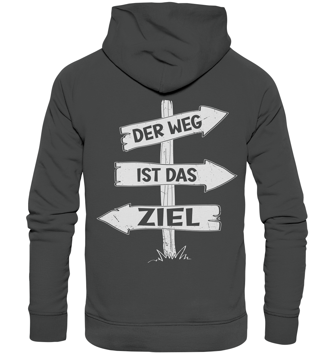 Der Weg ist das Ziel Backprint - Organic Basic Hoodie