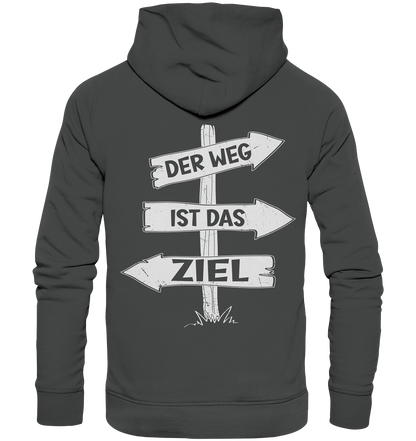 Der Weg ist das Ziel Backprint - Organic Basic Hoodie