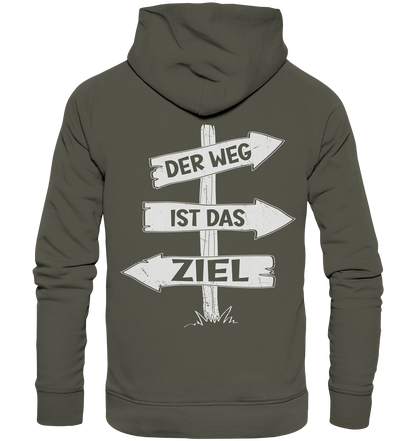 Der Weg ist das Ziel Backprint - Organic Basic Hoodie