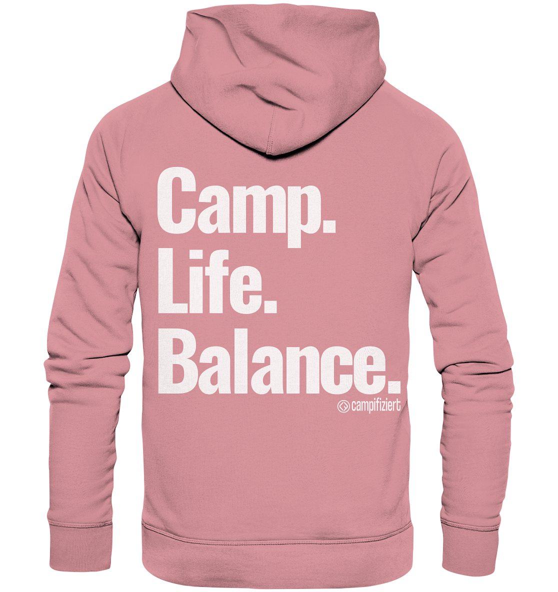 Camp.Life.Balance Backprint - Organic Basic Hoodie