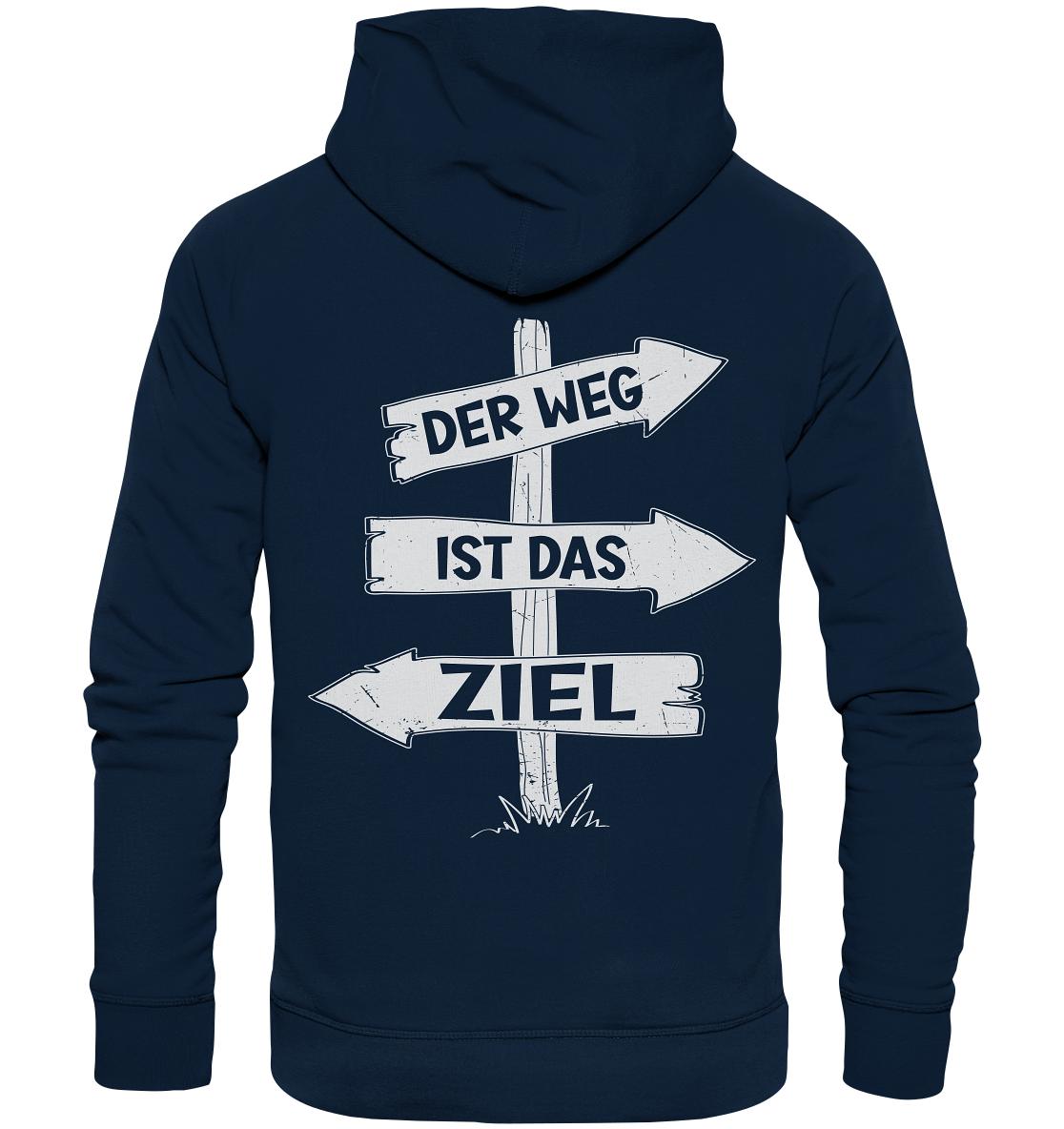 Der Weg ist das Ziel Backprint - Organic Hoodie