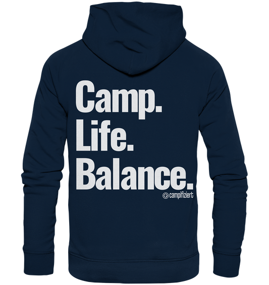 Camp.Life.Balance Backprint - Organic Hoodie