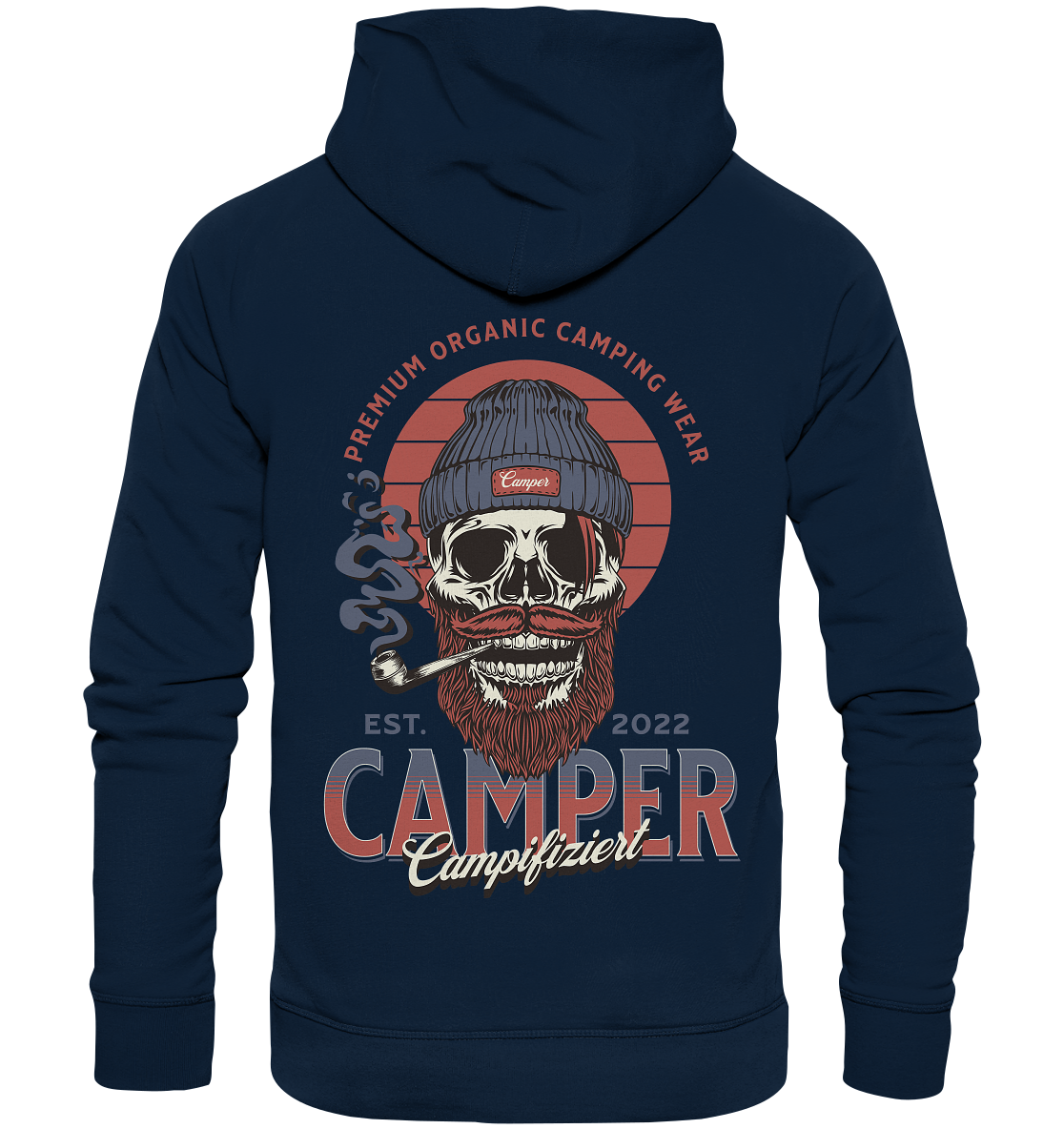 campifiziert beard skull - Organic Hoodie