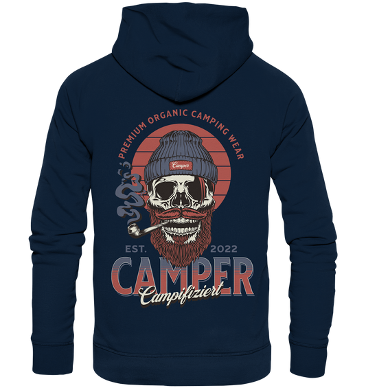 campifiziert beard skull - Organic Hoodie