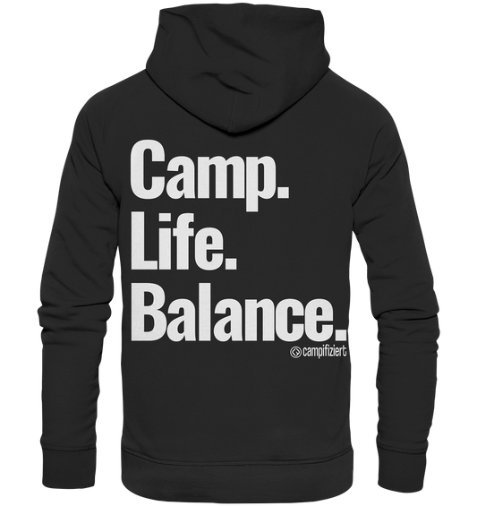 Camp.Life.Balance Backprint - Organic Hoodie