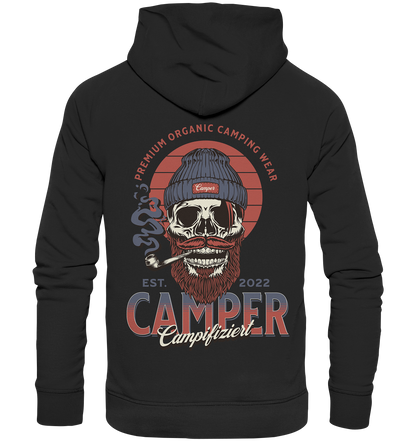 campifiziert beard skull - Organic Hoodie