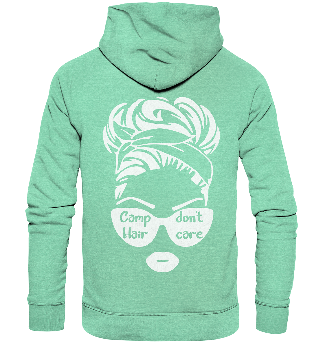 Camp Hair backprint - Organic Hoodie