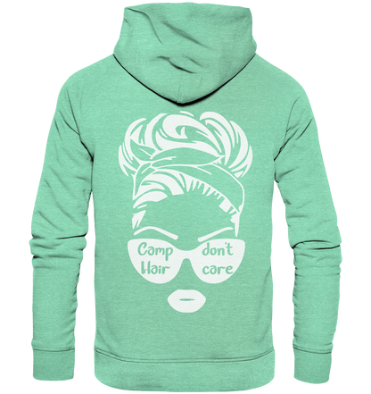 Camp Hair backprint - Organic Hoodie