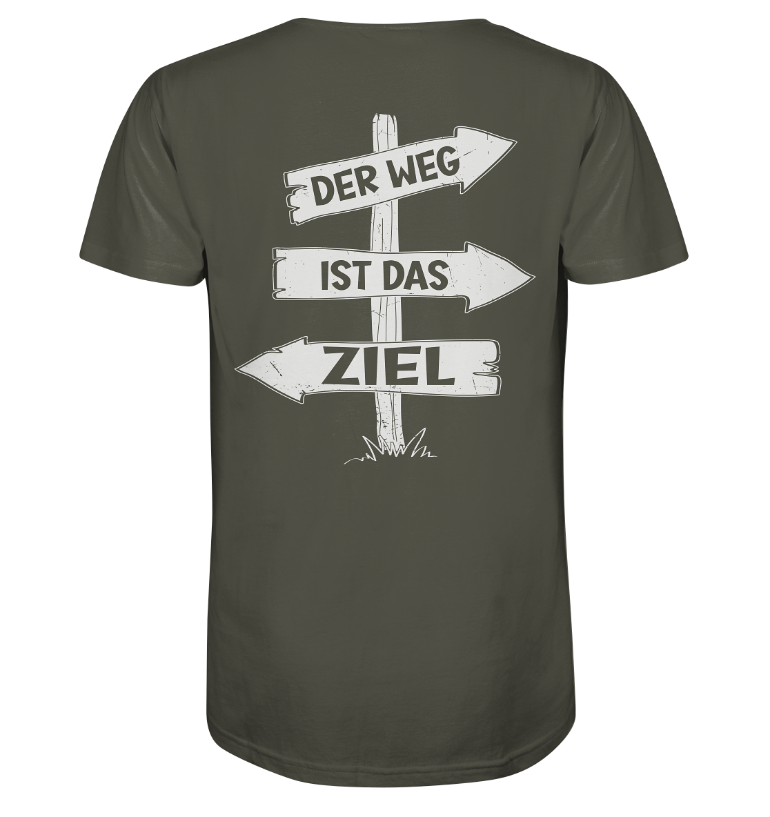 Der Weg ist das Ziel Backprint - Organic Shirt