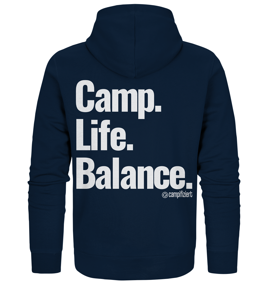 Camp.Life.Balance Backprint - Organic Zipper