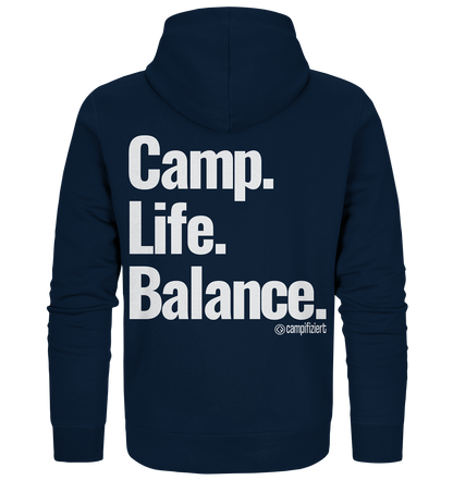 Camp.Life.Balance Backprint - Organic Zipper