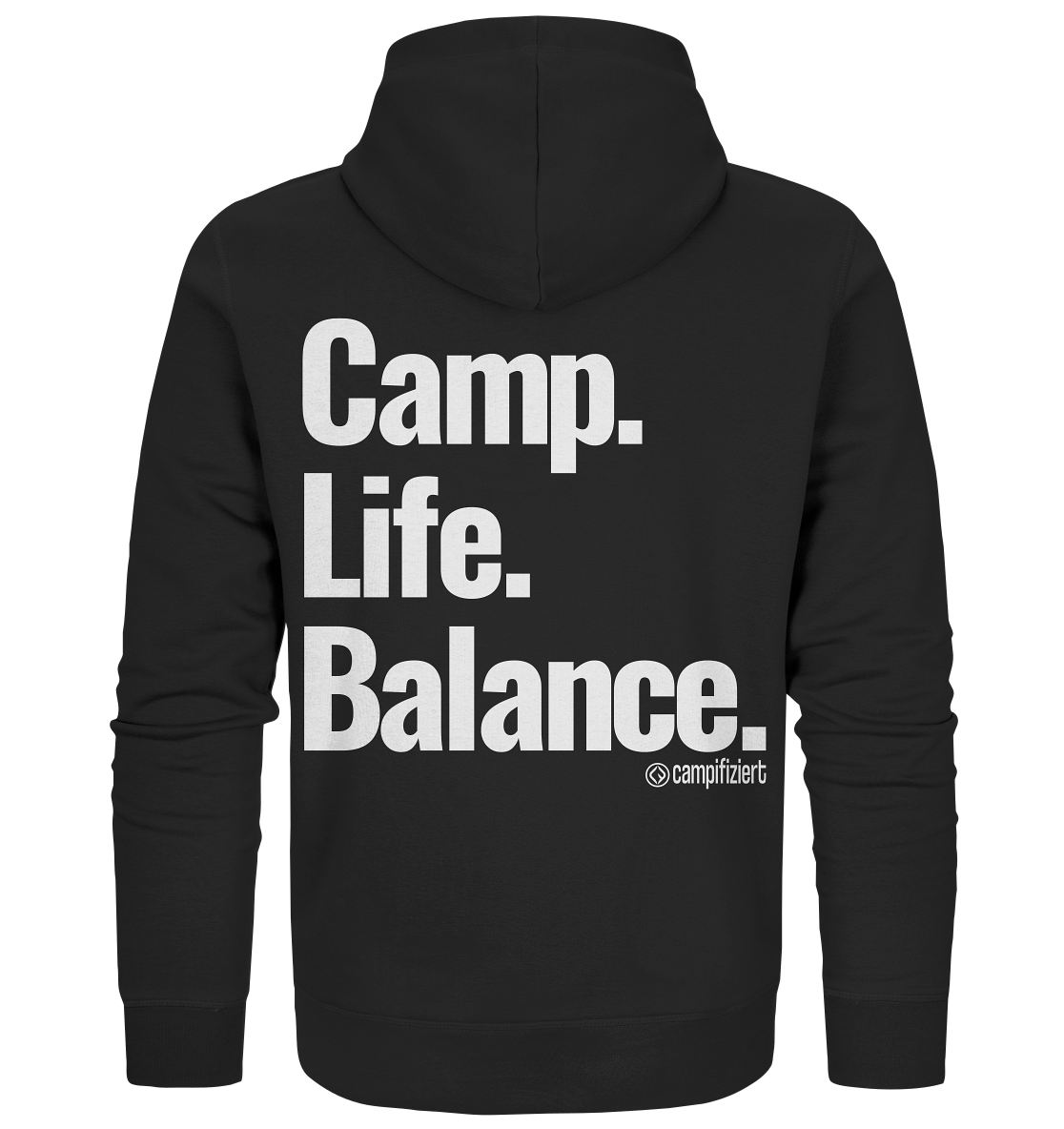 Camp.Life.Balance Backprint - Organic Zipper