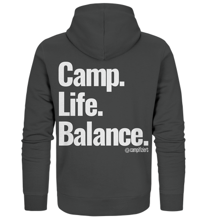 Camp.Life.Balance Backprint - Organic Zipper