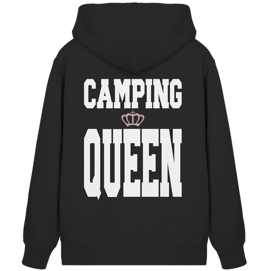 Camping Queen - Organic Hoodie - Organic Zipper