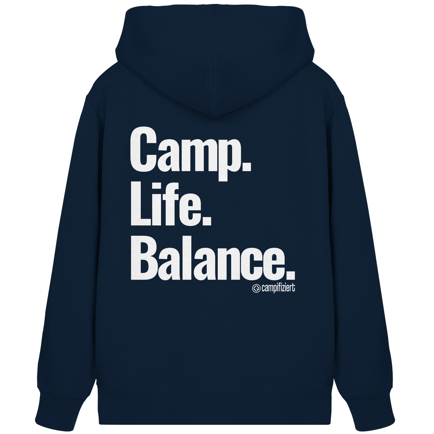 Camp.Life.Balance Backprint - Organic Zipper