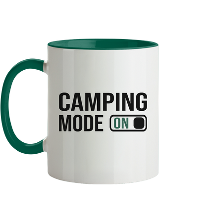 Camping Mode On - Tasse zweifarbig