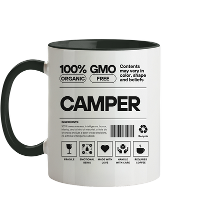 Camper Inhalt - Tasse zweifarbig