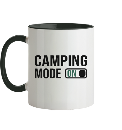 Camping Mode On - Tasse zweifarbig