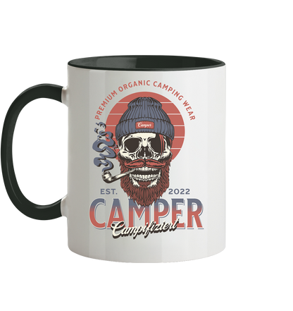 campifiziert beard skull - Tasse zweifarbig