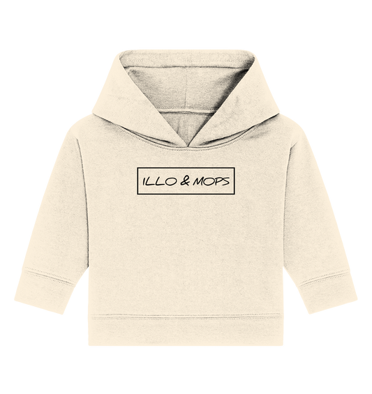 Illo & Mops (schwarze schrift)  - Baby Organic Hoodie