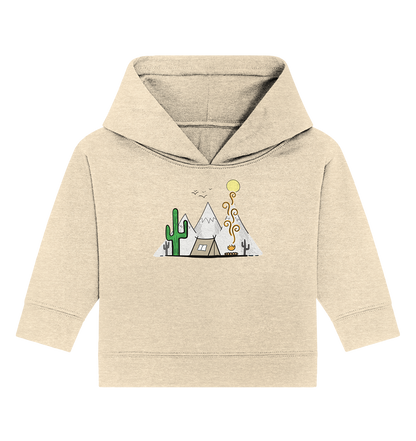 Camping in den Bergen - Baby Organic Hoodie