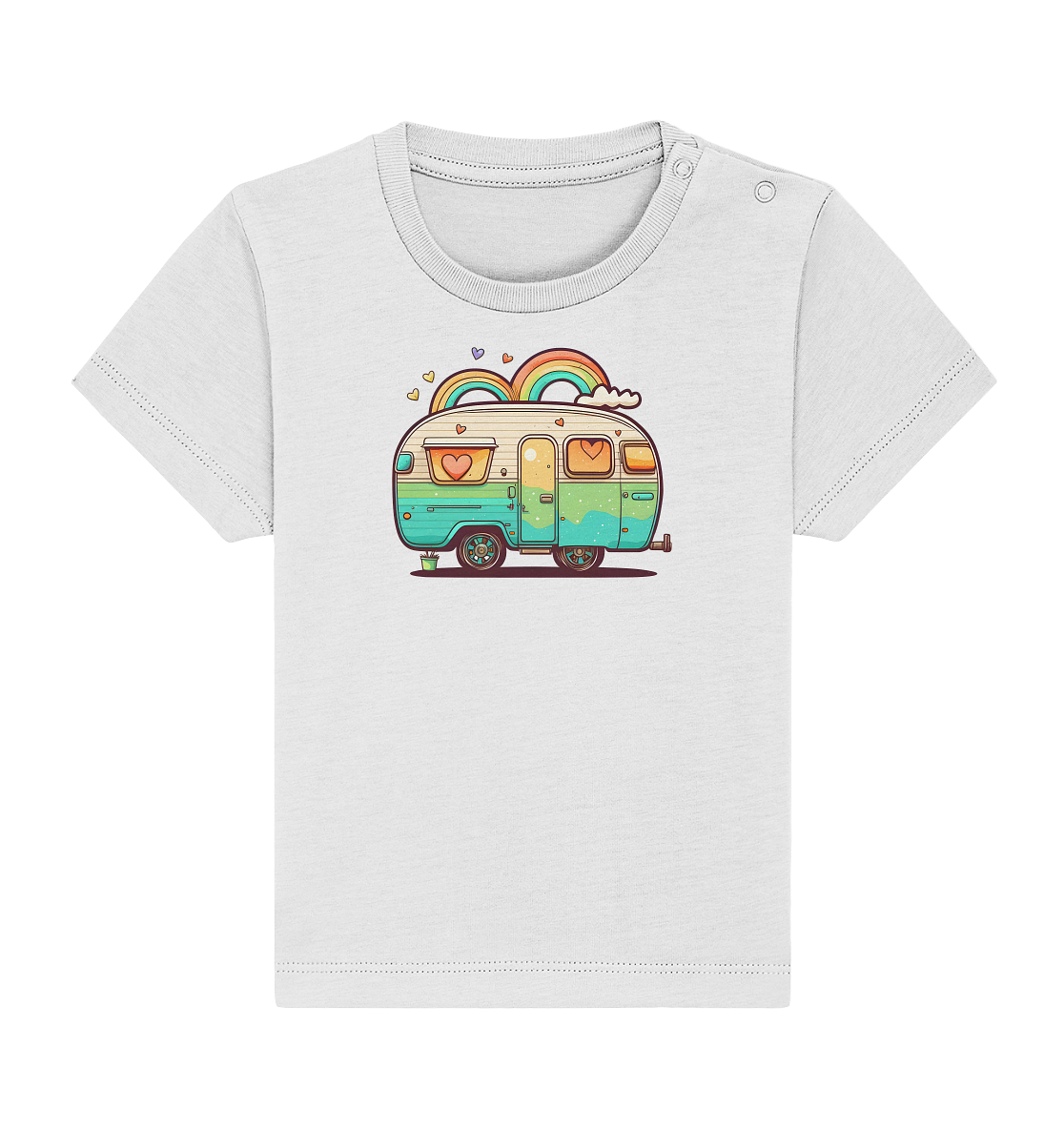 Hippie Wohnwagen - Baby Organic Shirt