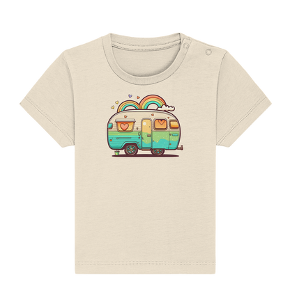 Hippie Wohnwagen - Baby Organic Shirt