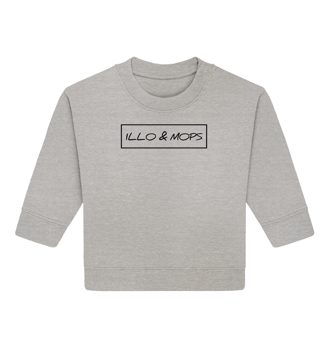 Illo & Mops (schwarze schrift)  - Baby Organic Sweatshirt