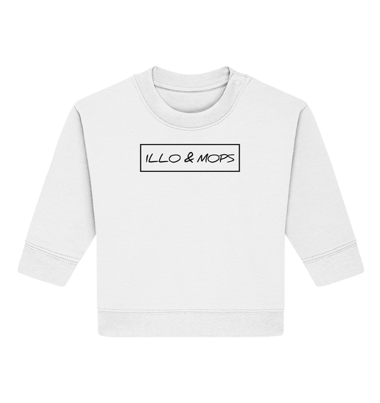 Illo & Mops (schwarze schrift)  - Baby Organic Sweatshirt